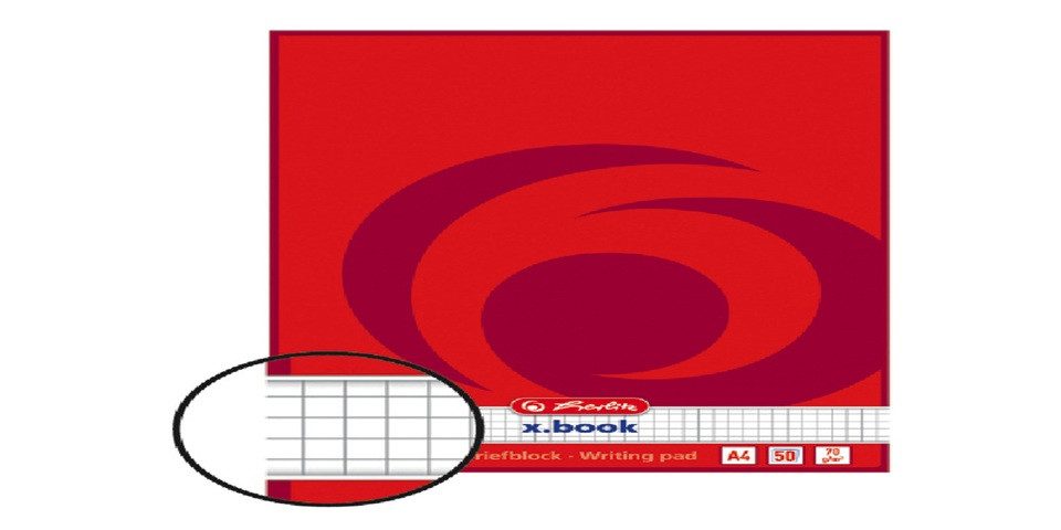 Herlitz Schulheft herlitz Briefblock DIN A4, kariert