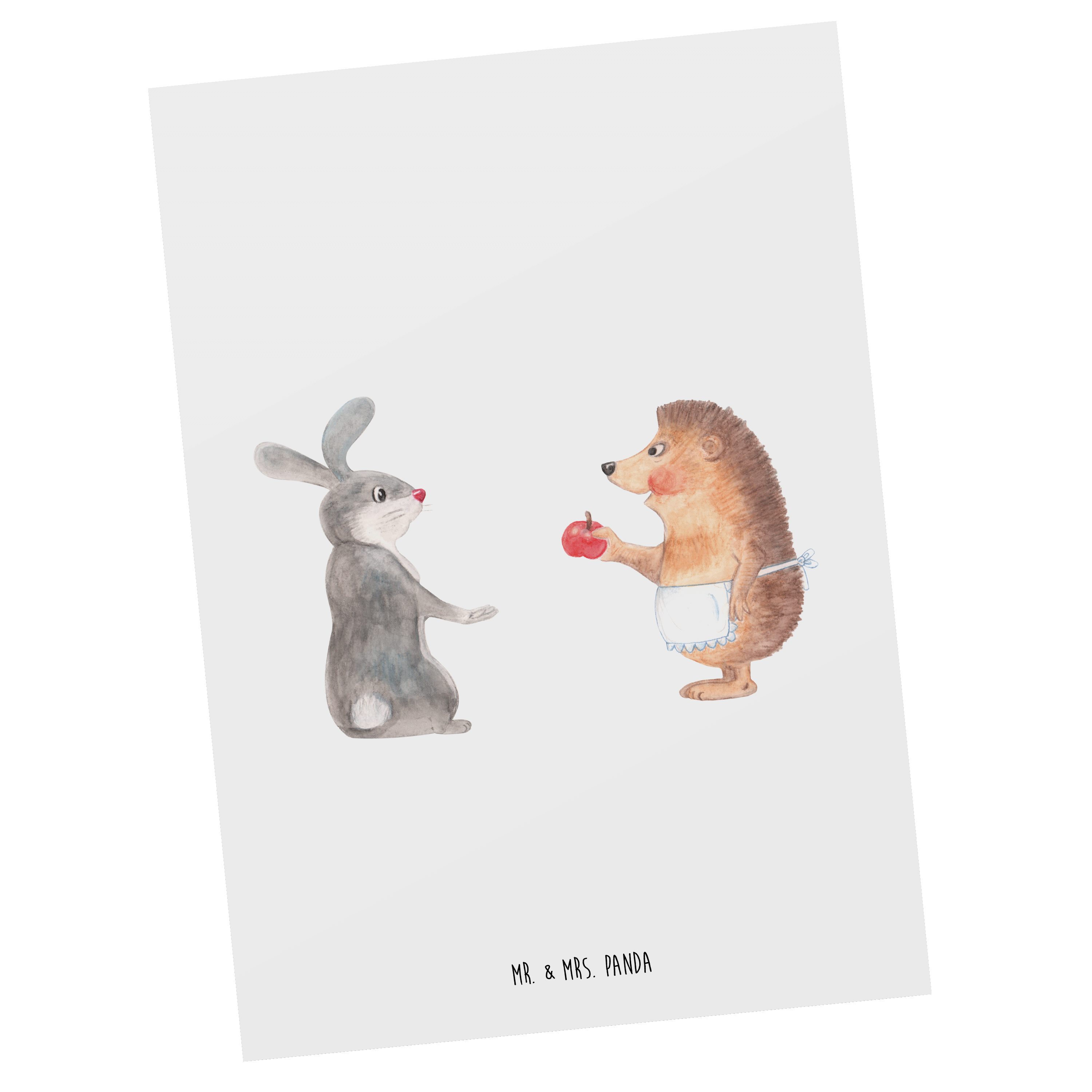 Mr. & Mrs. Panda Postkarte Liebe ist nie ohne Schmerz - Weiß - Geschenk, Geschenkkarte, Trennung