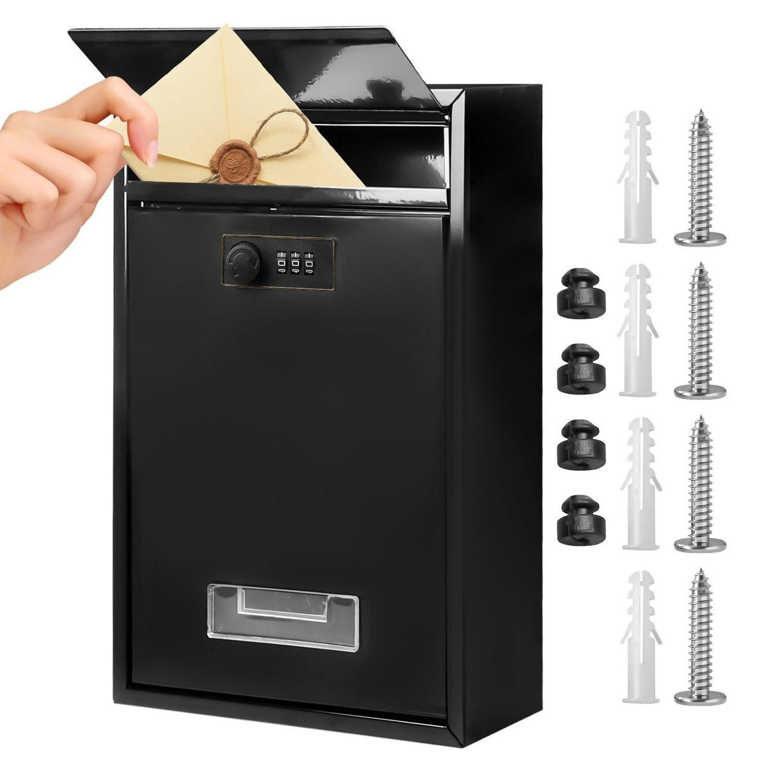 LuxusKollektion Geldkassette Briefkasten Wandmontage mit Zahlenschloss (1 St)