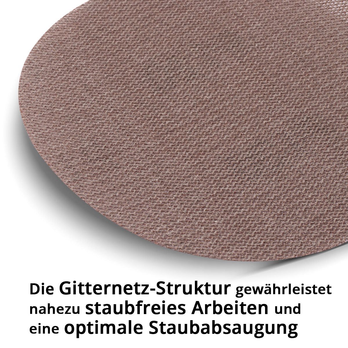 STAHLWERK Druckluft-Exzenterschleifer DES-125ST mit 14er Set, max. 11000 U/min, 11000 U/min, (5 tlg), mit Absaugsystem und Staubsack
