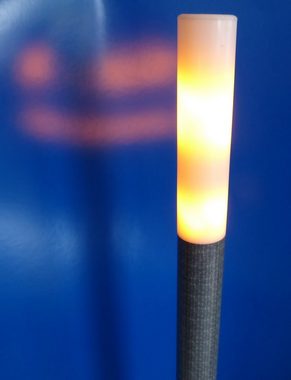XENON LED Wandleuchte 9250 LED Fackel Flamme groß Amber Ein/Aus 660 mm Holzdekor, LED Pad, Xenon