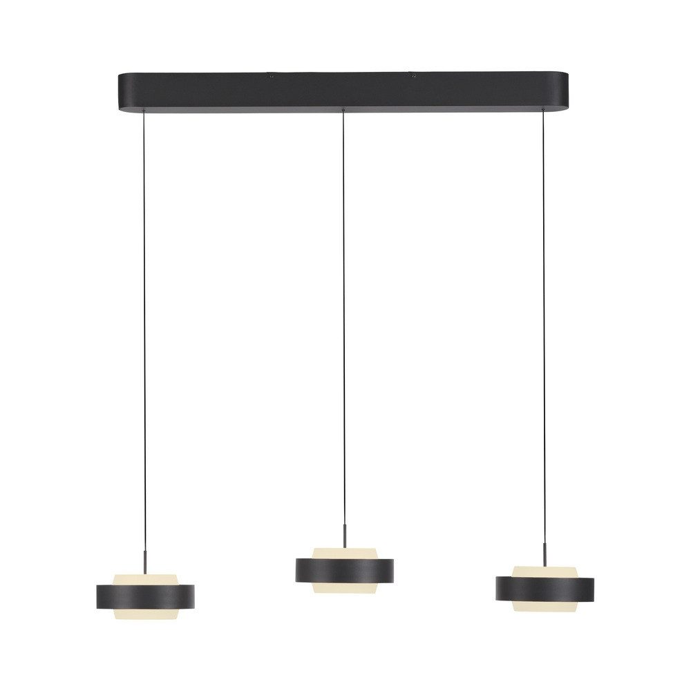 SCHÖNER WOHNEN-Kollektion LED Pendelleuchte LED Pendellampe ELMO, höhenverstellbar, 3x LED Board 18W, warmweiß, Comfort Lift höhenverstellbar, Lichtfarbe warmweiß