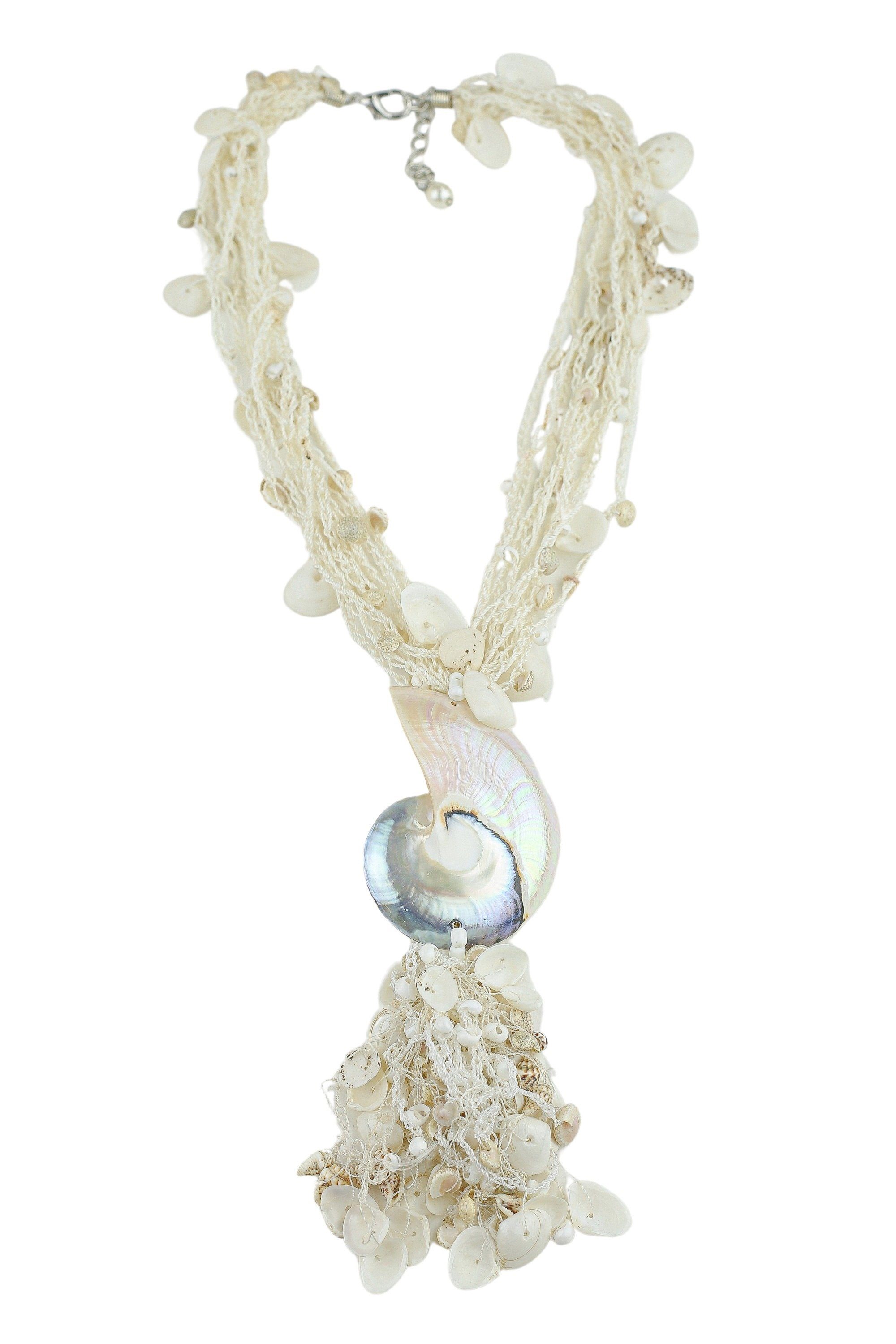COLLEZIONE ALESSANDRO Kette mit Anhänger Arielle, mit echten Muscheln