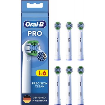 Oral-B Aufsteckbürsten Pro Precision Clean 6er - Aufsteckbürsten - weiß