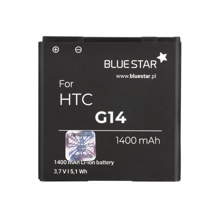 BlueStar Bluestar Akku Ersatz kompatibel mit HTC Google G14 Sensation XE 4G Z710e / Z715e BG58100 1400 mAh BA-S560 Handy Accu Smartphone-Akku