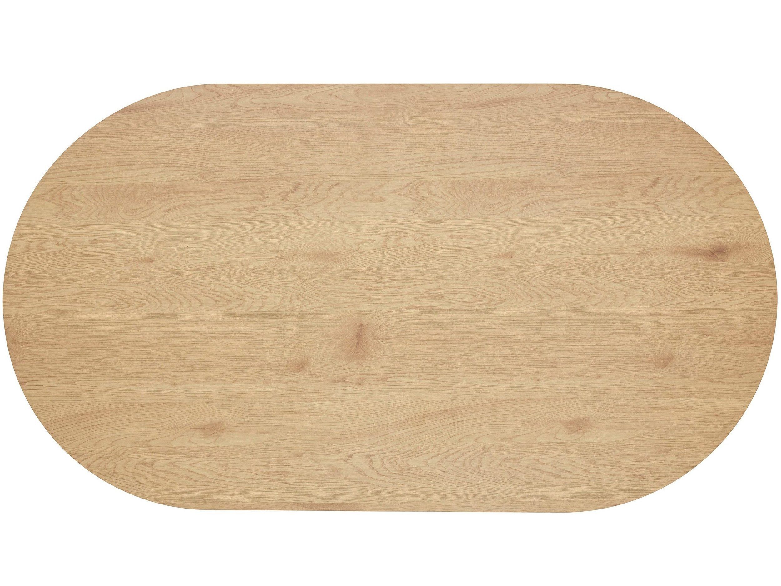 | Tischplatte cm Länge Holzoptik, eichefarben Esstisch eichefarben in loft24 Matcha, ovale 180
