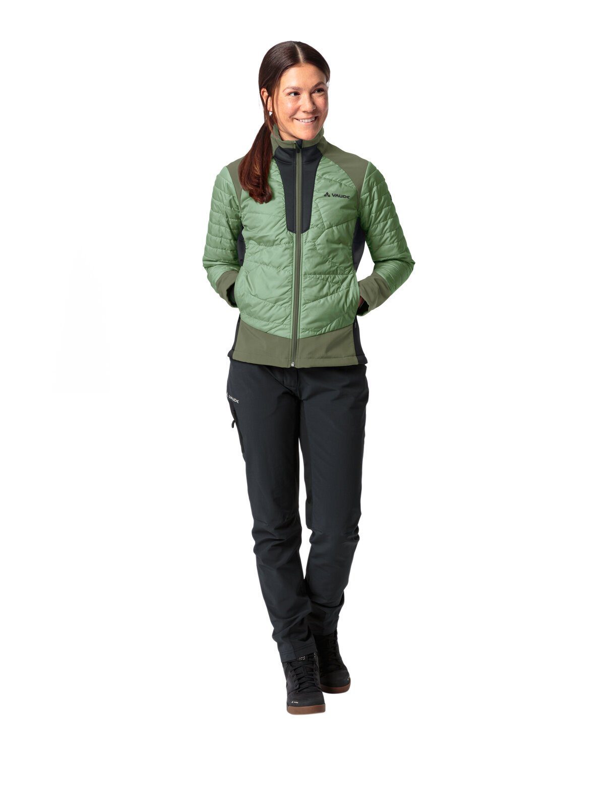 VAUDE Outdoorjacke Women's Minaki Jacket (1-St) green III willow Klimaneutral kompensiert