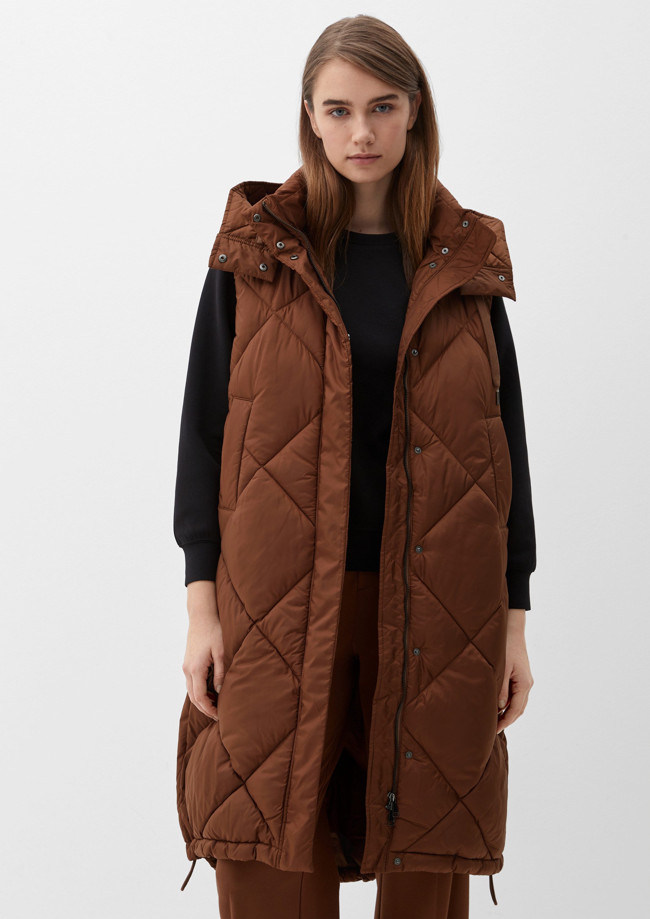 s.Oliver Outdoorjacke Outdoor-Weste Gesteppte Longweste günstig online kaufen