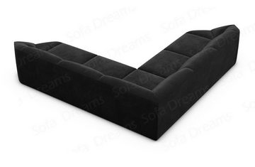 Sofa Dreams Ecksofa Designer Stoff Samtstoff Couch Cabrera L Form Stoffsofa, Loungesofa