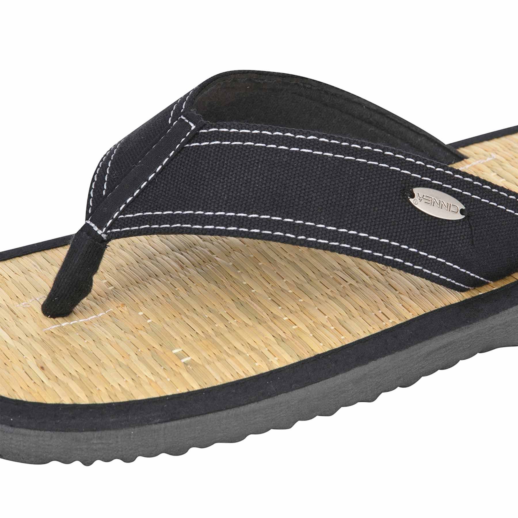CINNEA Palma-Y Zehentrennersandalen Sandale Zimtlatschen aus Binsen, handgefertigt, fair produziert