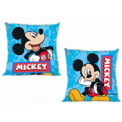 Kissenbezug Disney Mickey Kissenbezug Maße ca. 40 x 40 cm, Disney Mickey Mouse (1, 1, 1, 1 Stück)