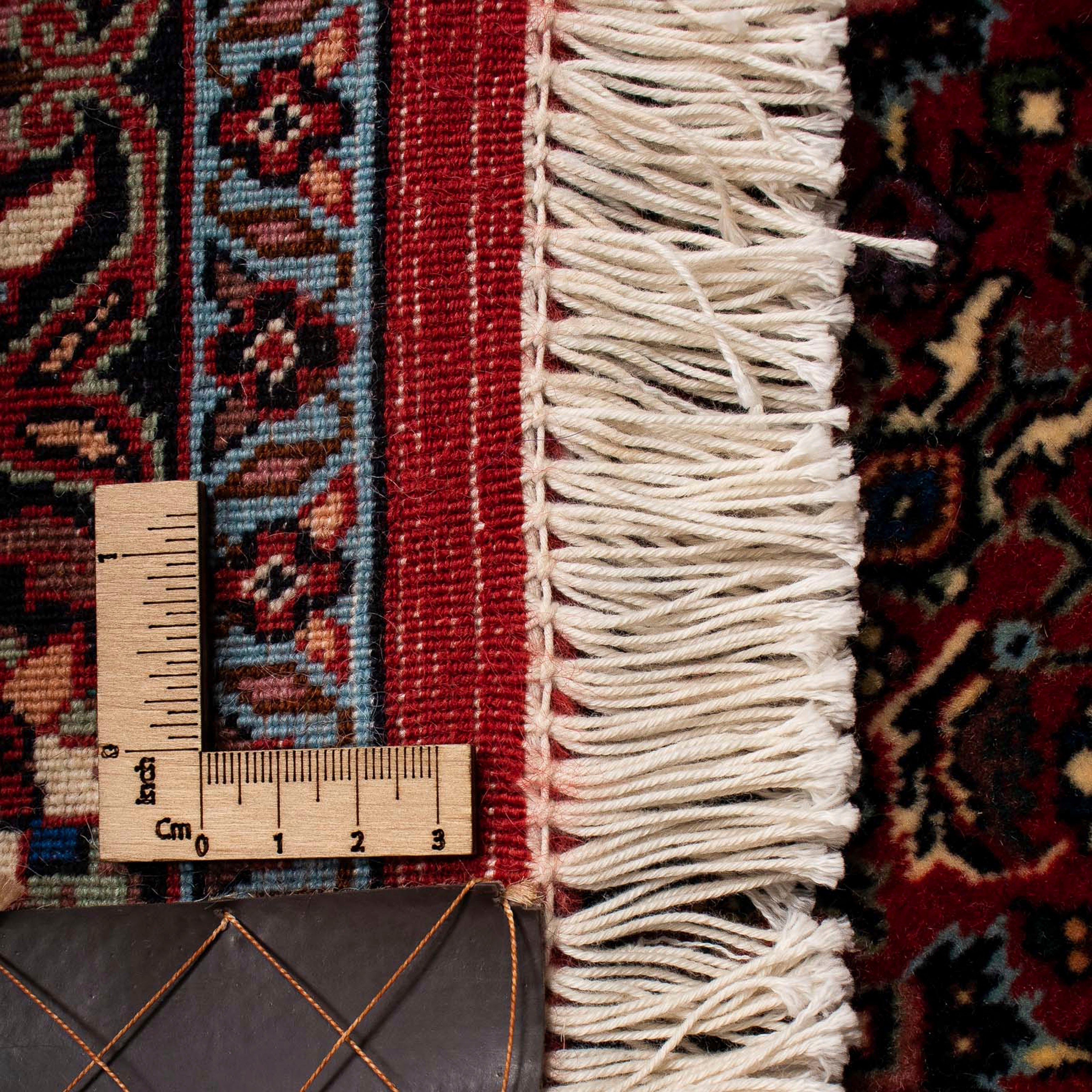 Orientteppich Perser - mm, Bidjar - mit morgenland, rechteckig, 242 Einzelstück Handgeknüpft, - dunkelrot, Höhe: 203 15 x Wohnzimmer, Zertifikat cm