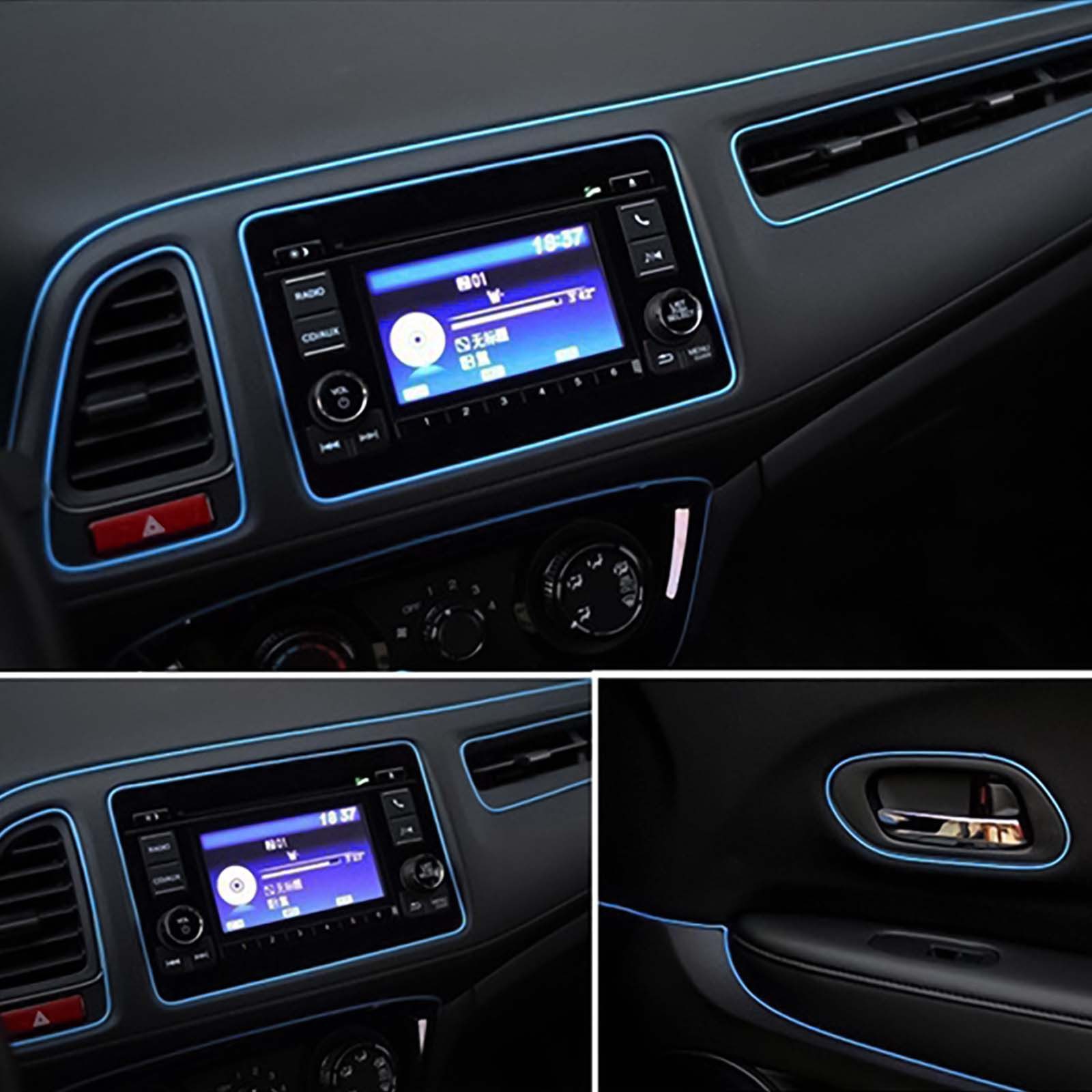 Adapter Universe 5m Car Interior Decoration Colorful Design Metallic Strip Line Decorative Car Adapter