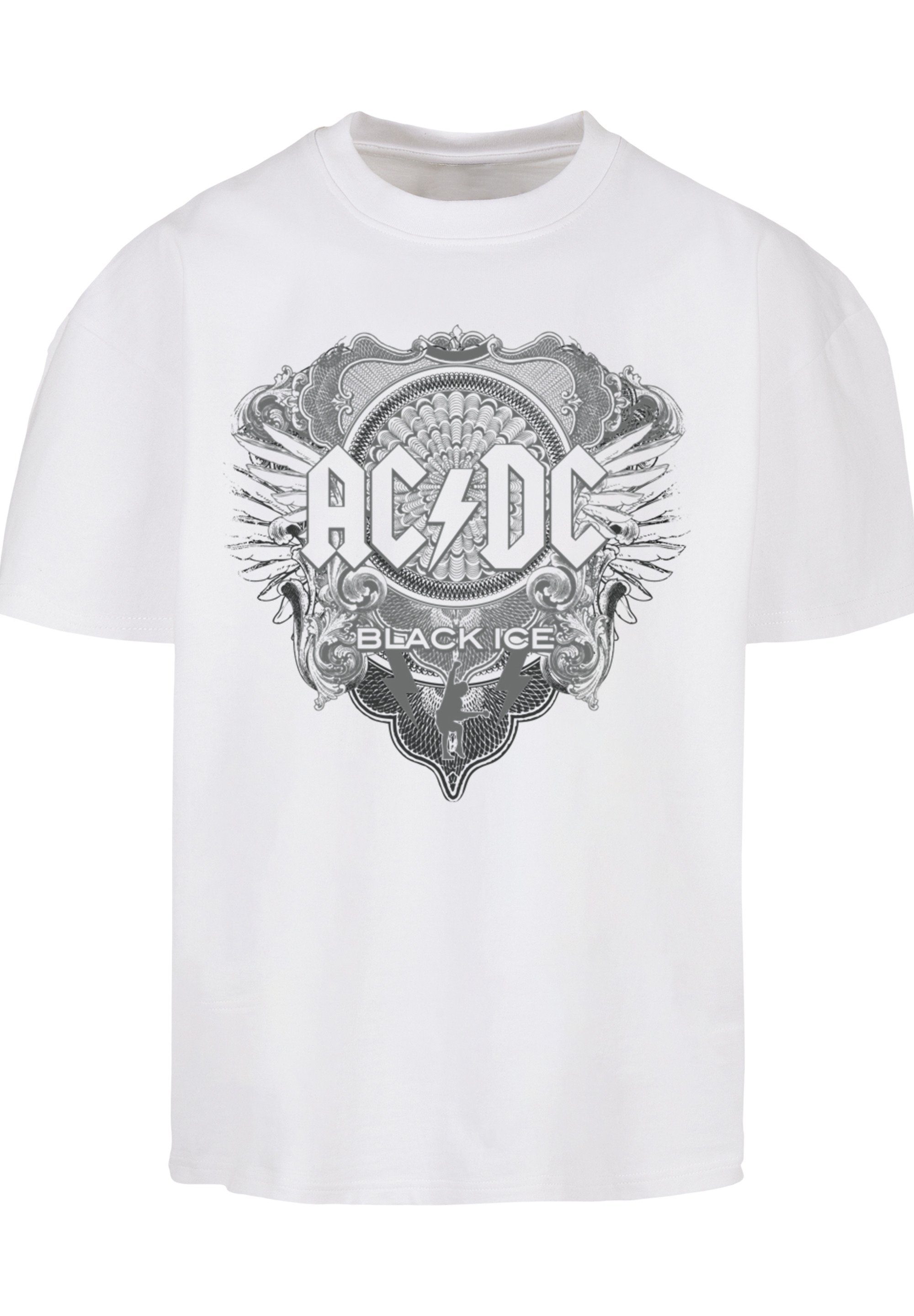 Herren Shirts F4NT4STIC T-Shirt ACDC Black Ice - Rock Music Band Album