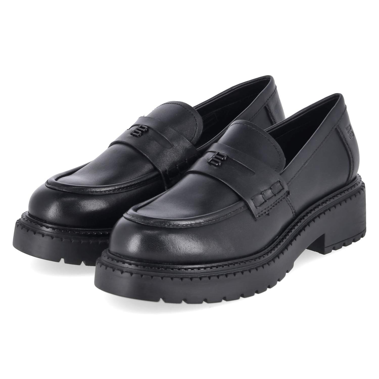 BAGATT TT. Bagatt Slipper / Loafers D31AUK604000-1000 Damen Glattleder black Slipper