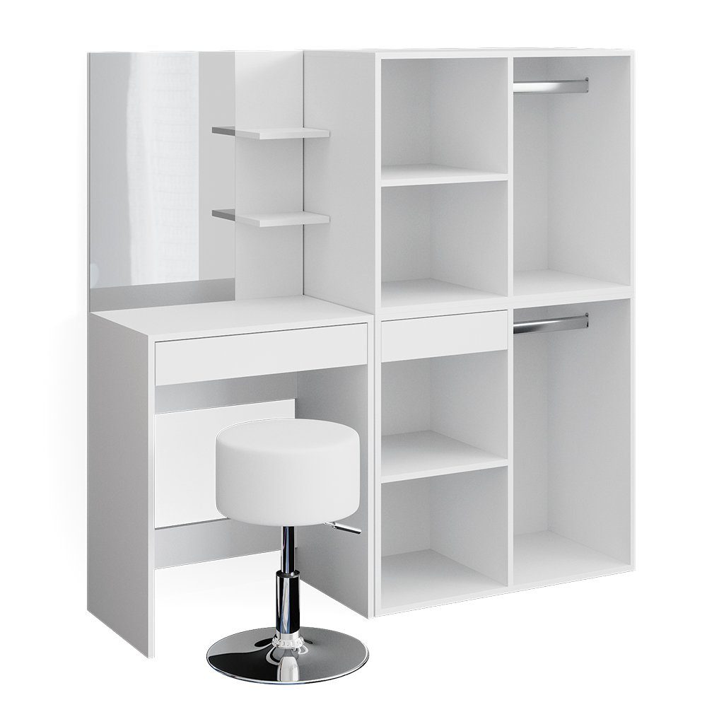 Vicco Schminktisch Isabelle, Weiß, 140 cm günstig online kaufen