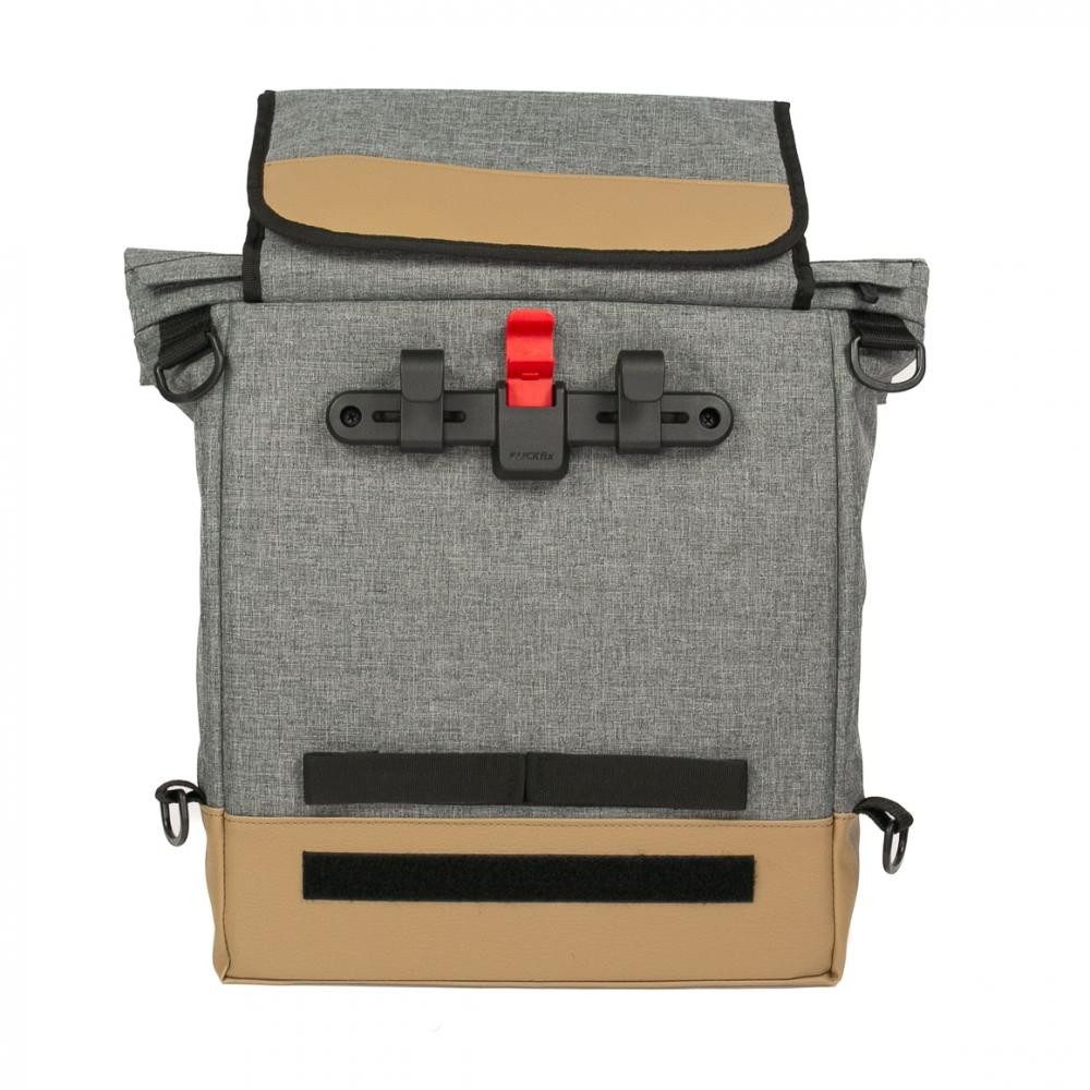 Haberland Fahrradrucksack Haberland Bike-Rucksack Keep Rollin' grau - vielseitige Gepäckträger-T