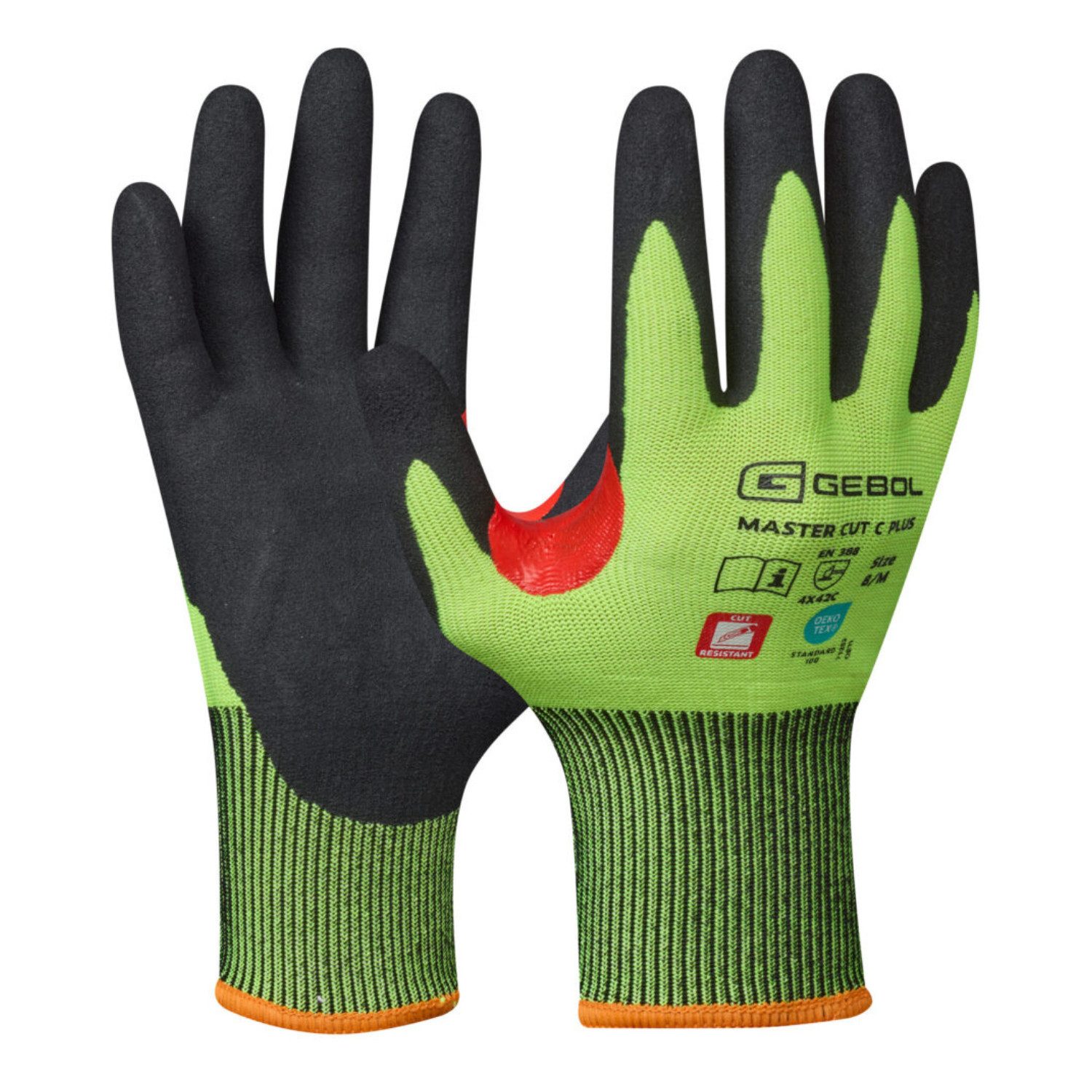 Gebol Schnittschutzhandschuhe MASTER CUT C PLUS aus Nylon, Glasfaser, HPPE und Spandex Schnittschutzhandschuh
