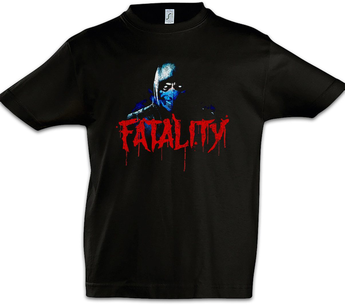 Print-Shirt Vintage Sub-Zero Fatality Kinder T-Shirt Mortal Scorpion Raiden Kombat
