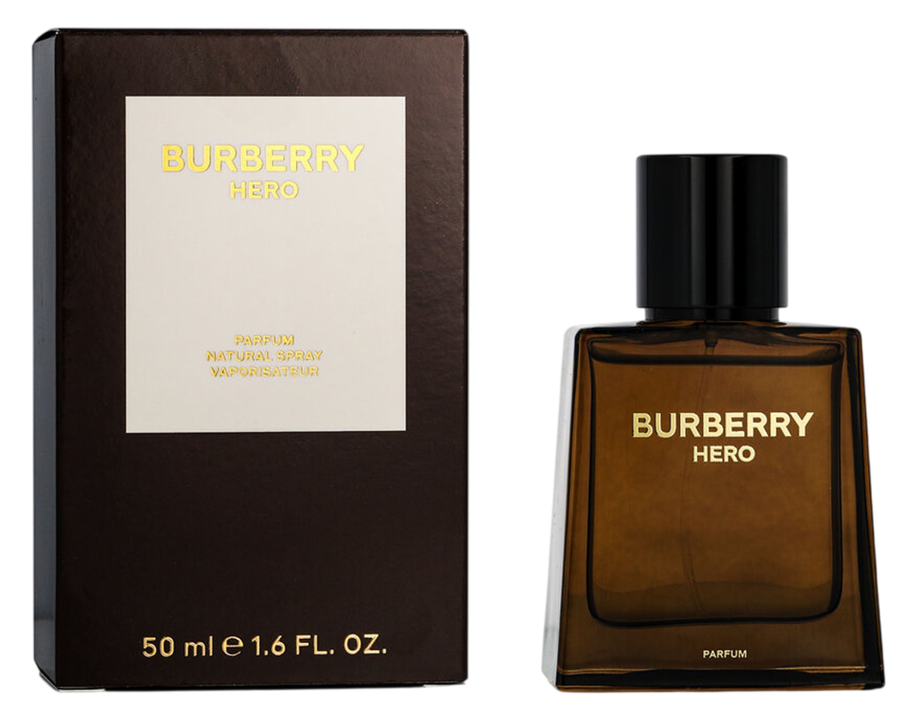 BURBERRY Parfum Hero Herren Parfum Spray, Intensiv-holziger Duft mit Zedernholz, Amyris und Zypresse