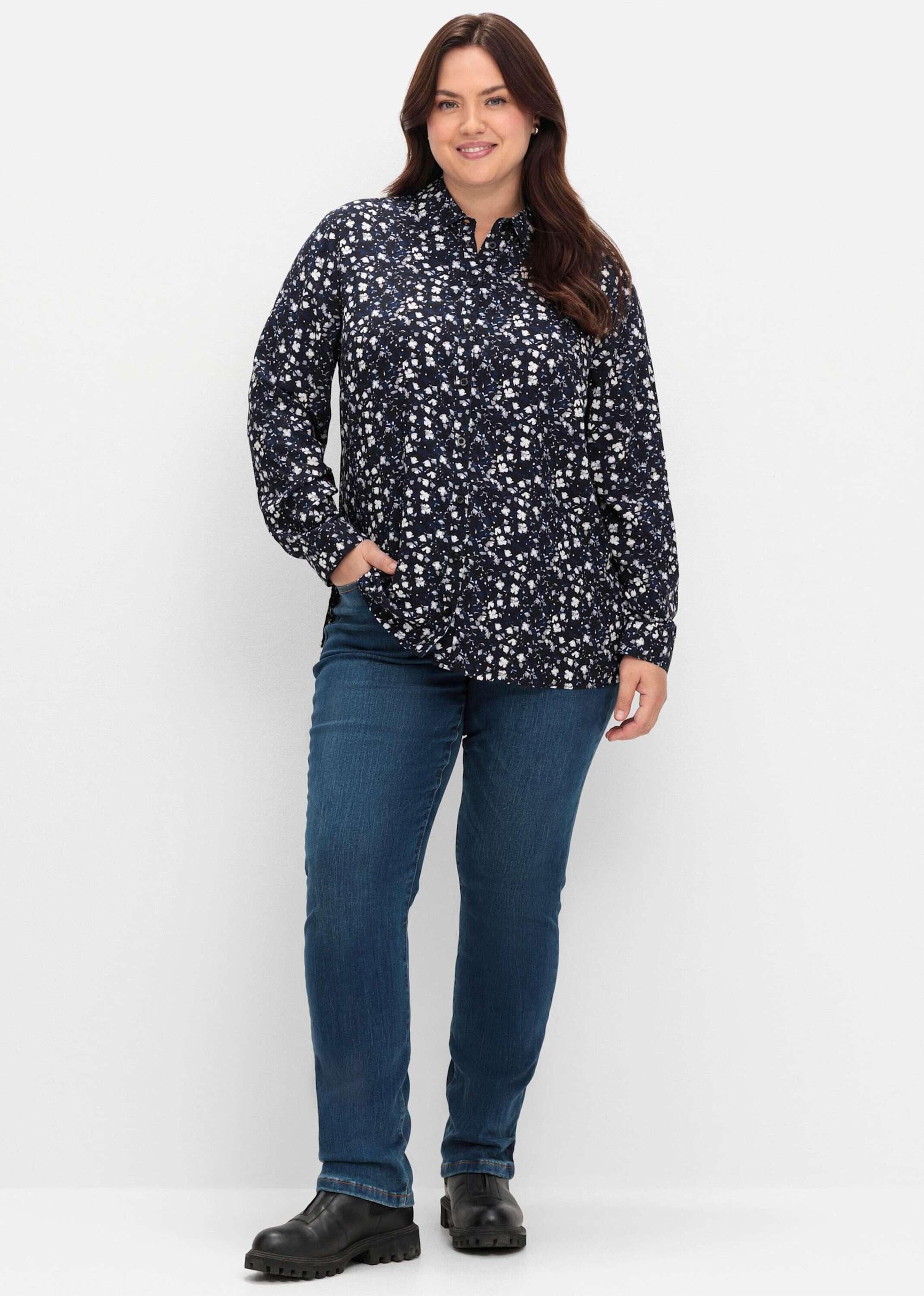 Sheego Klassische Bluse Hemdbluse Langarm (2-tlg) günstig online kaufen