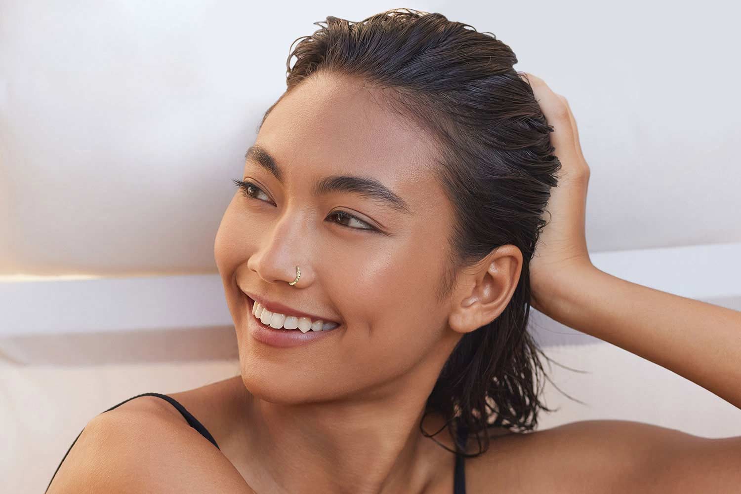 PIERCINGLINE Nasenpiercing 14/18 Karat Gold Nasenstecker MOISSANIT (Nasenst günstig online kaufen