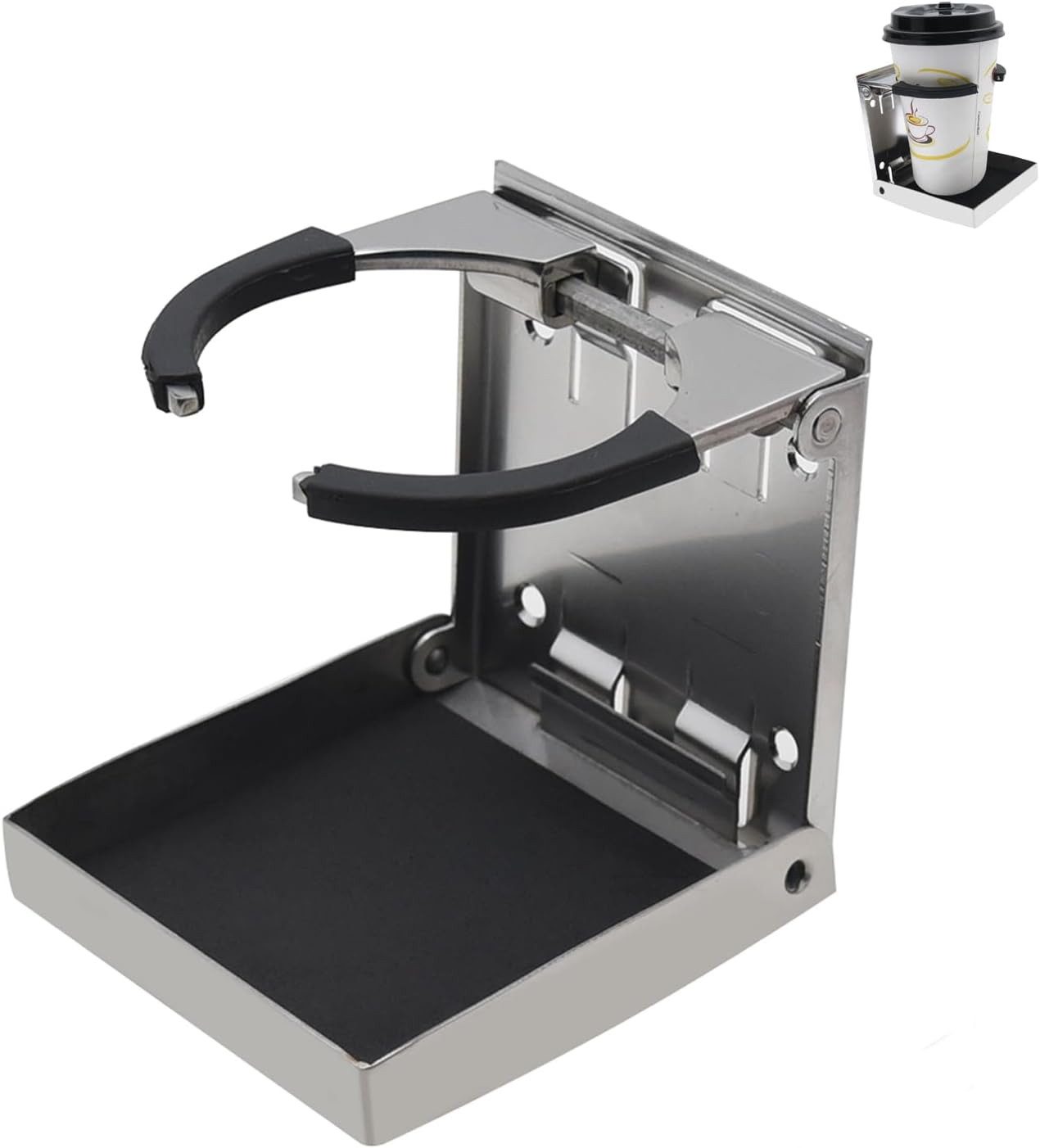 FELIXLEO Becherhalter Edelstahl Becherhalter klappbar fuer Camping Festival und Wohnmobil, (1-St)