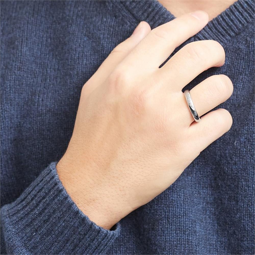 Unique Fingerring In schlichtem Design aus Wolftam in Silber 4mm TUR0050 günstig online kaufen