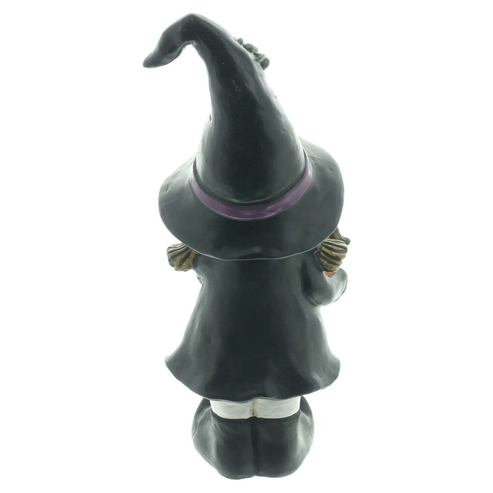 Home-trends24.de Dekofigur Hexe Halloween Herbst Figur Kürbis gruselig Deko 27 cm (1 St)