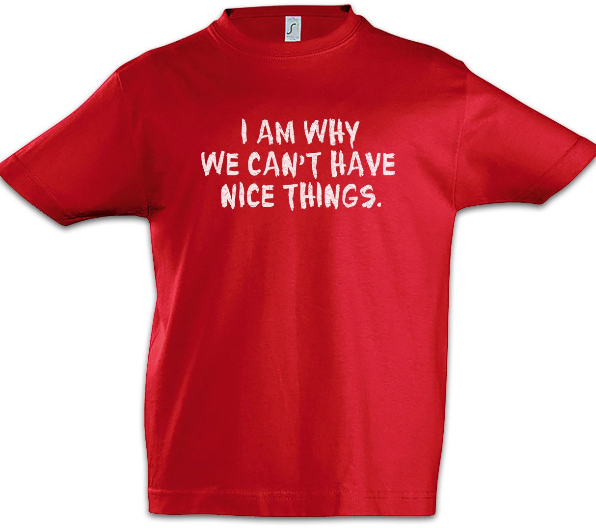 Print-Shirt I Am Why We Can't Have Nice Things Kinder T-Shirt Kids Kinder Kind