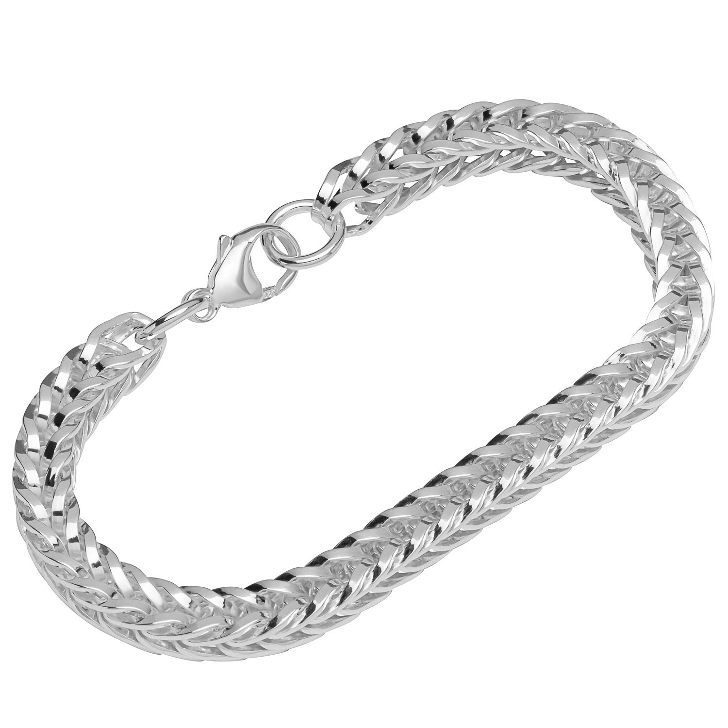 Sterling Armband Silber 925 NKlaus Silberarmband Fuchsschwanzketten 22