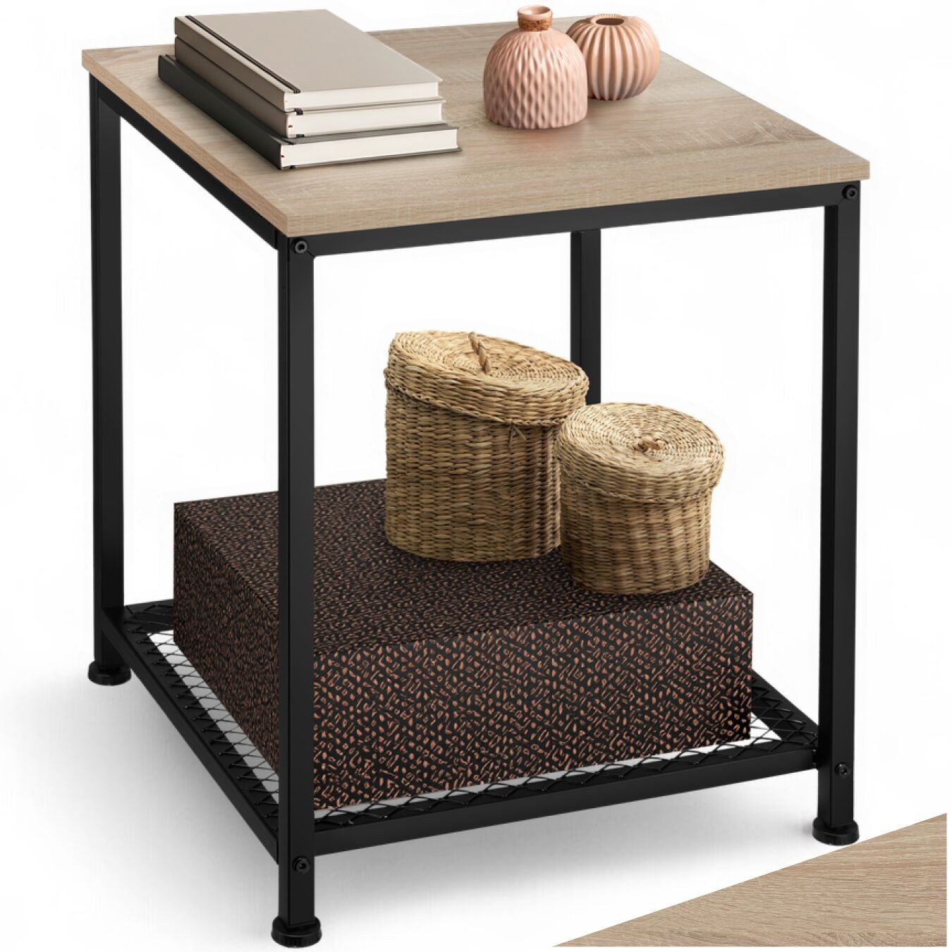 tectake Beistelltisch Derby (1-St., 1 tlg), Ablage aus MDF-Platte mit schön günstig online kaufen