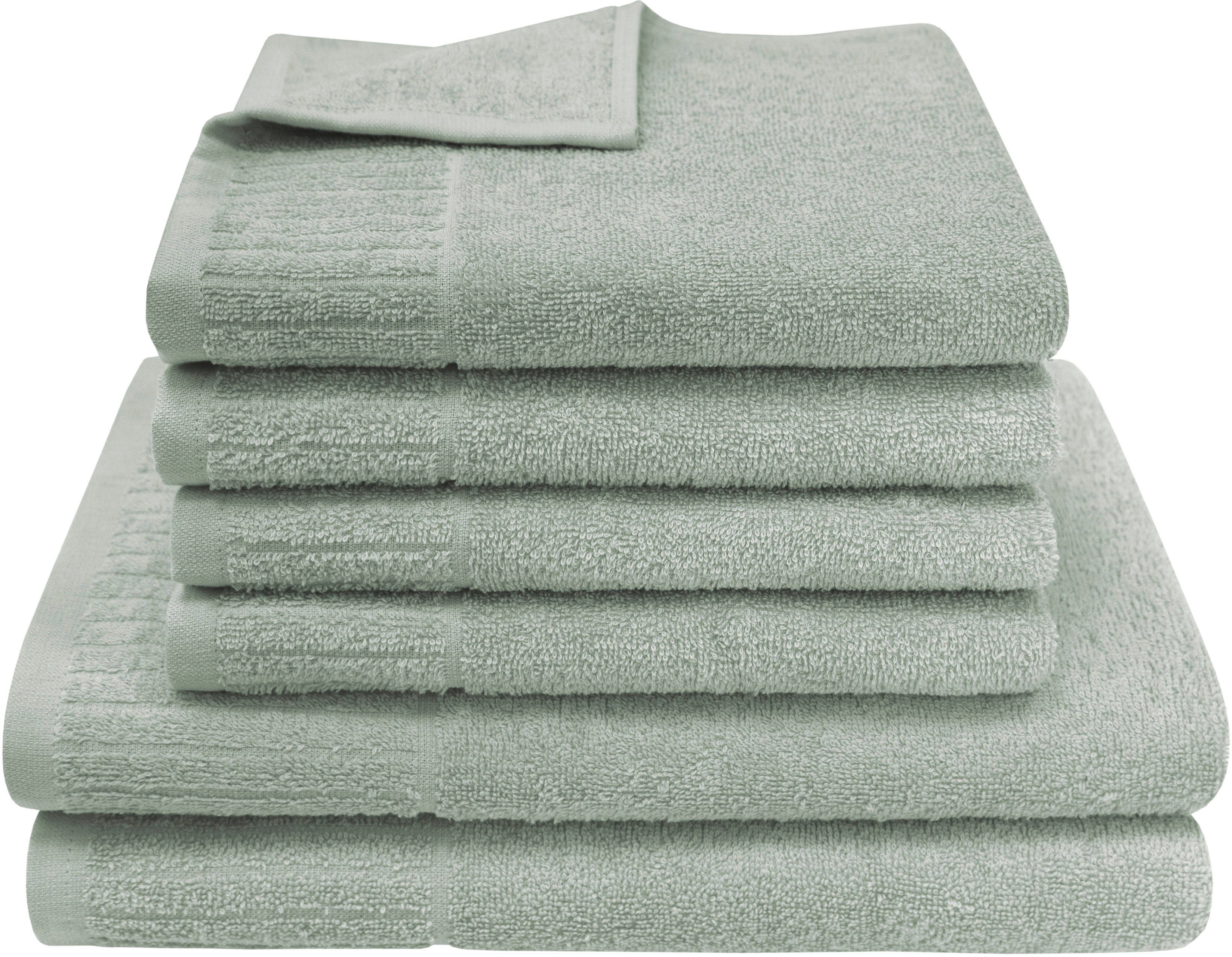 Dyckhoff Handtuch Set Bridge, Walkfrottier (Set, günstig online kaufen
