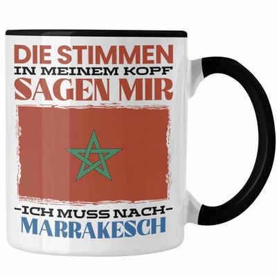 Trendation Tasse Trendation - Marrakesch Tasse Urlaub Heimat Geschenk Spruch Marokko Ge