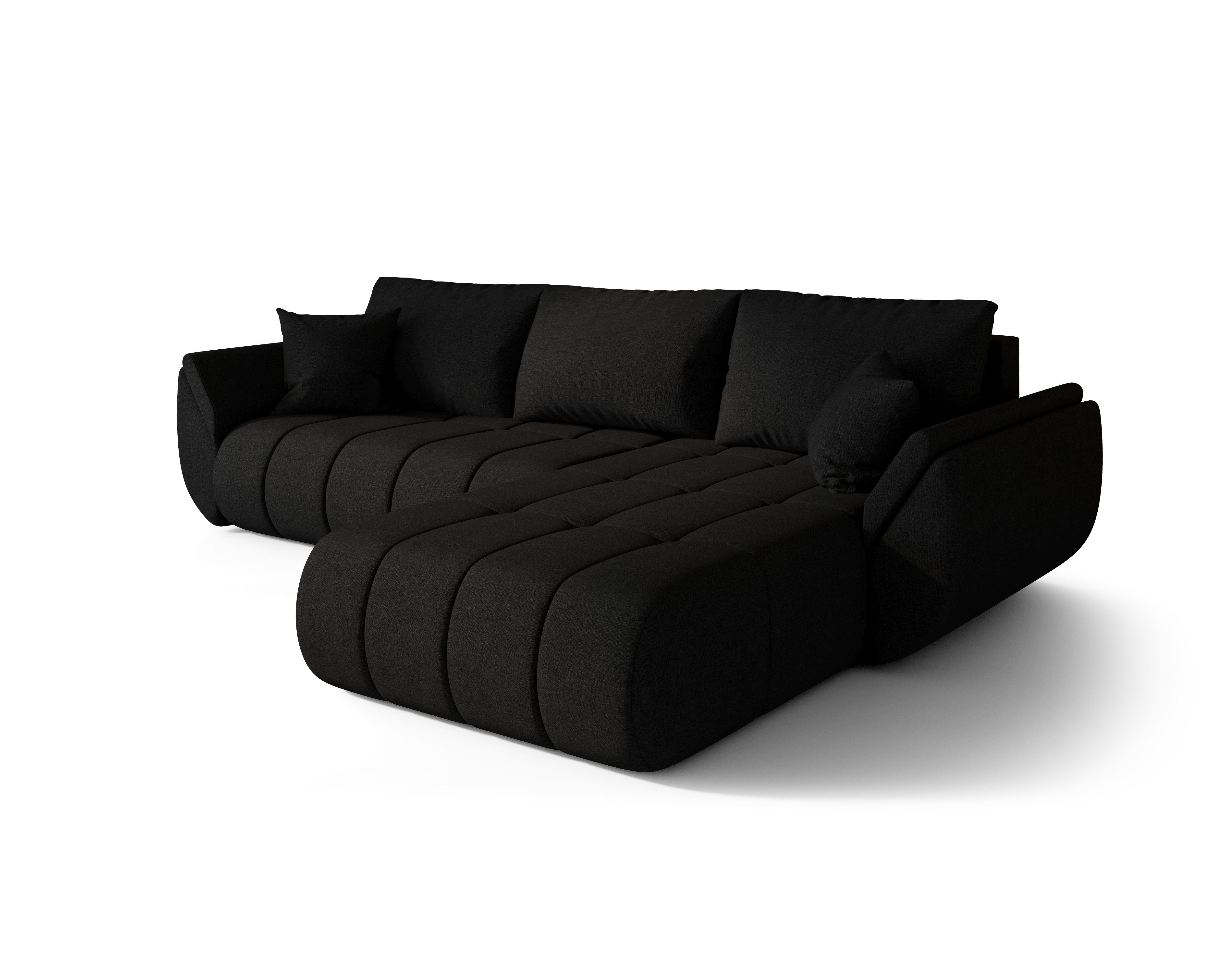 Kaiser Möbel Ecksofa TOKYO PREMIUM im Stoff WIND modernes, Schlaffunktion und Bettkasten, Ecksofa, L-Form,Strapazierfähiger Webstoff WIND,Easy-Clean-Technologie