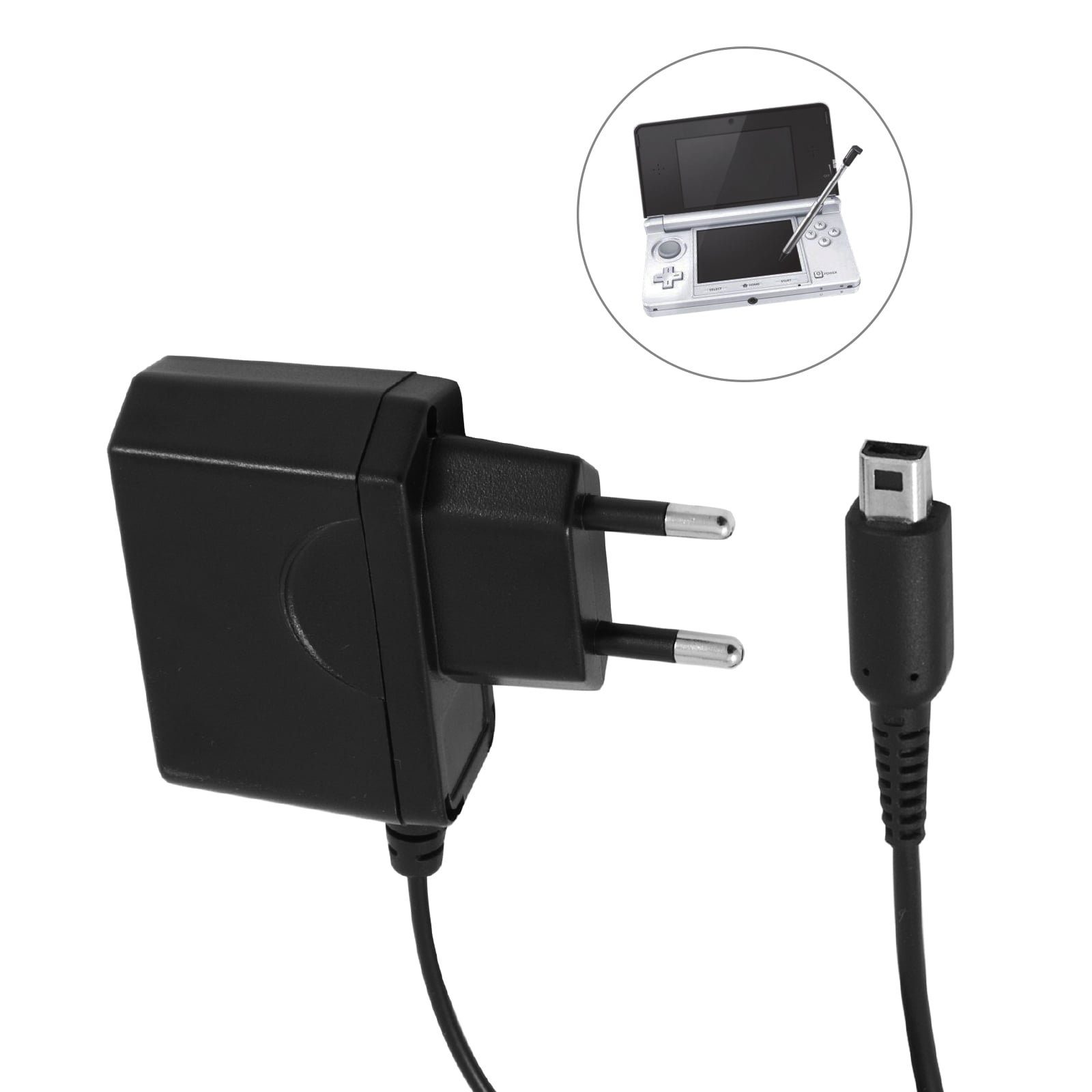 EAXUS Netzteil für Nintendo 3DS, 2DS und DSi Konsolen-Ladestation (1000,00 mA, Ladekabel mit Schutztechniken)