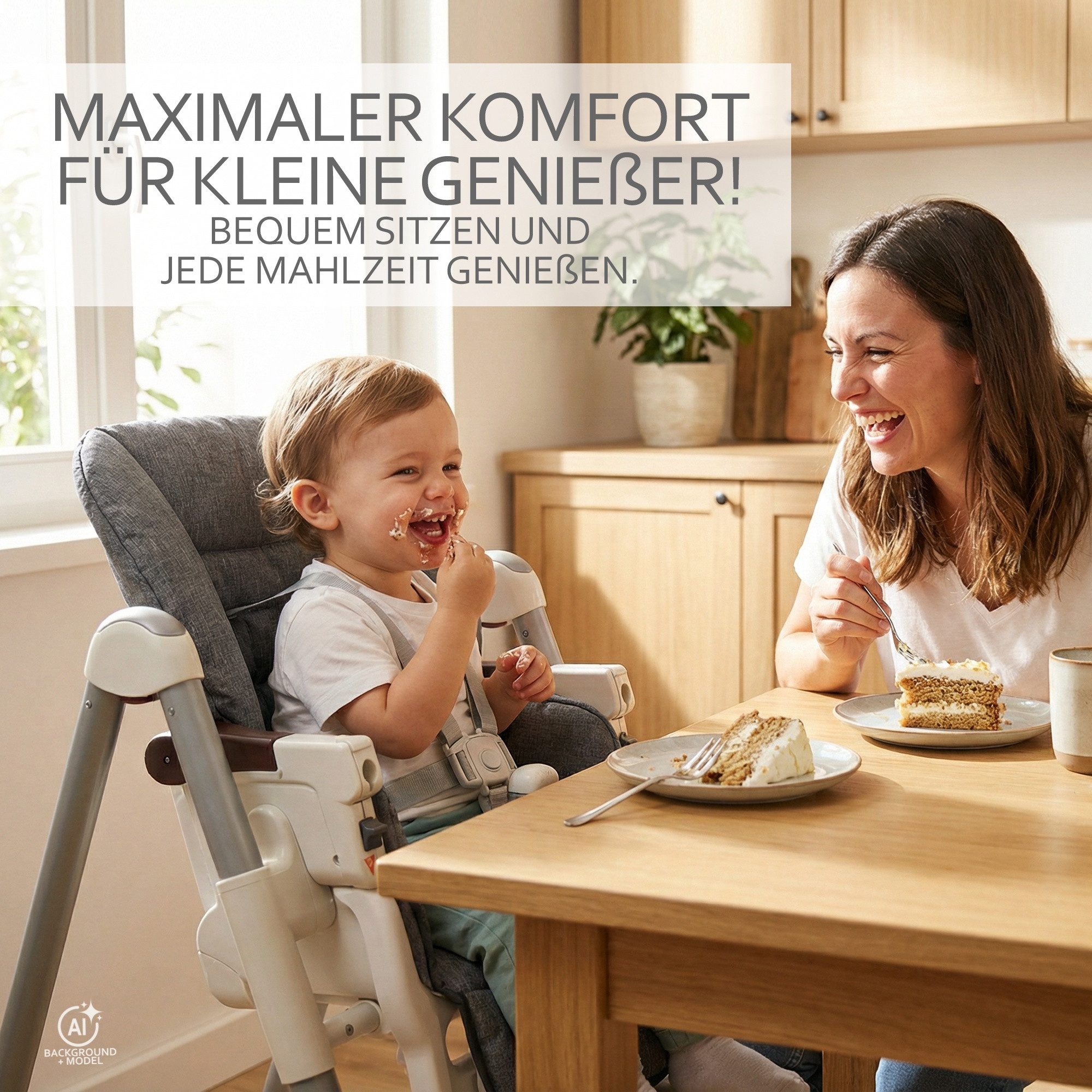 BambiniWelt by Rafael K. Hochstuhlauflage Ersatzbezug Sitzkissen kompatibel mit PEG PEREGO Prima Pappa Diner, für Kinderhochstuhl