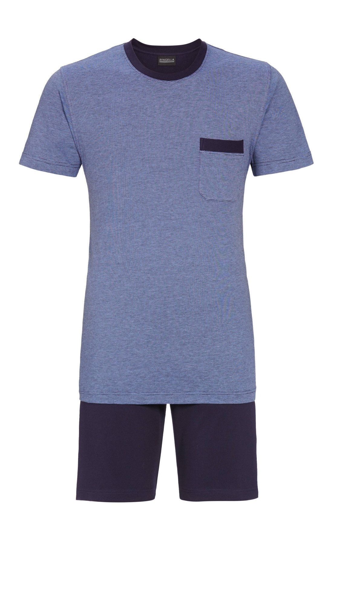 Ringella Shorty mit Rundhals-Ausschnitt und Shorts mit Seitentaschen (2 tlg) Baumwolle/Microfaser COOLMAX - für optimales Körperklima