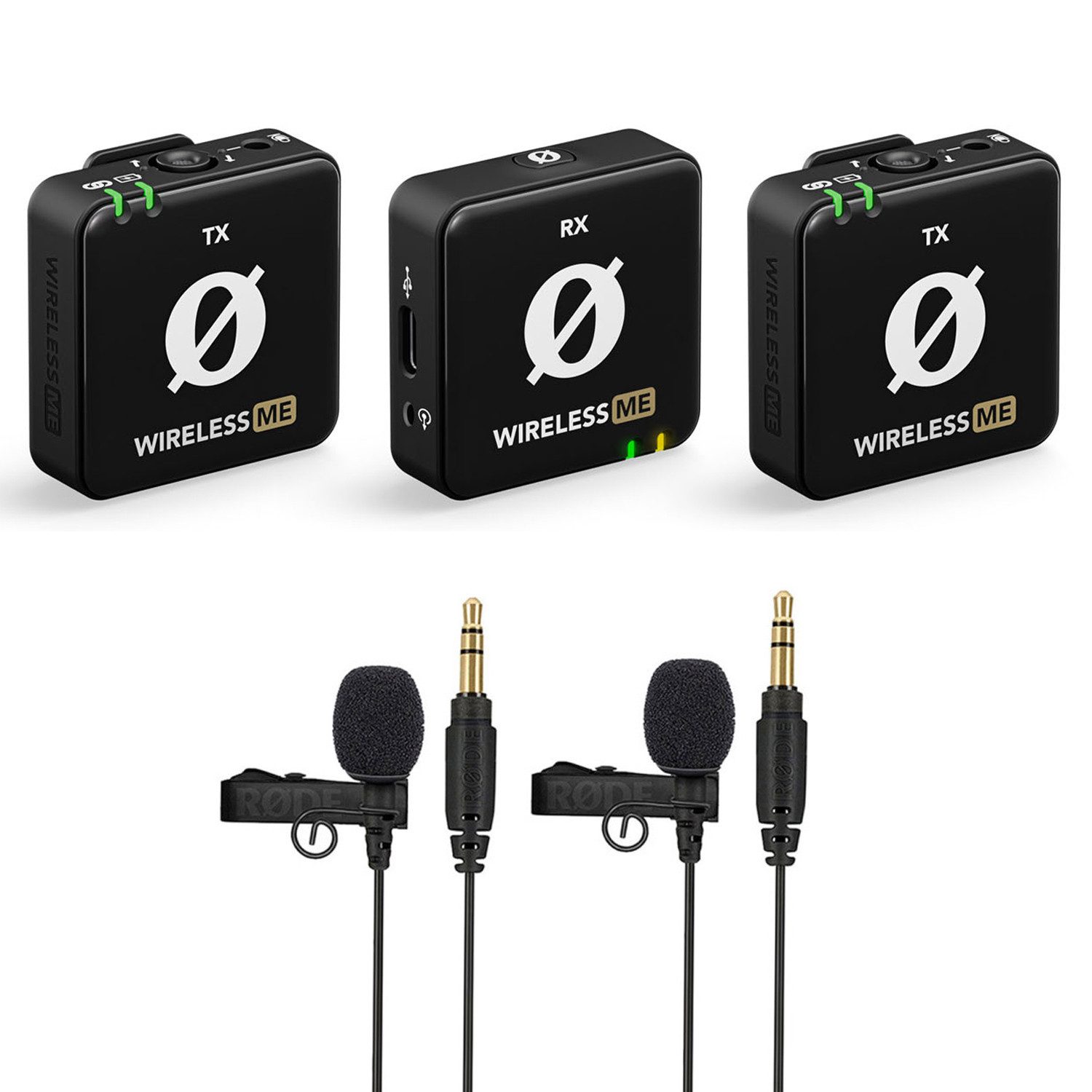Rode Wireless ME Dual Mikrofon-System mit 2x Lavalier GO Digitales Aufnahmegerät