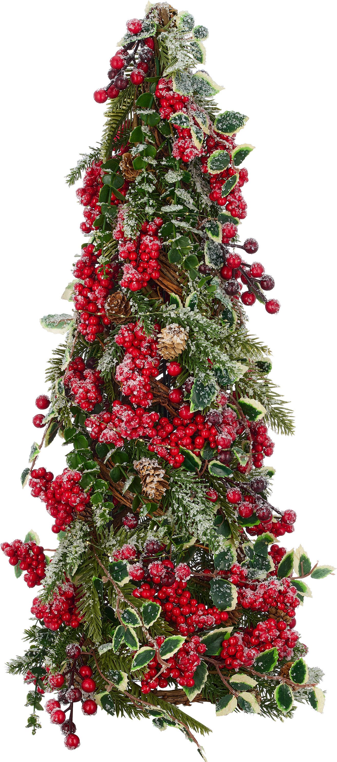 OTTO home Künstlicher Weihnachtsbaum Weihnachtsbäumchen, mit LED-Beleuchtung