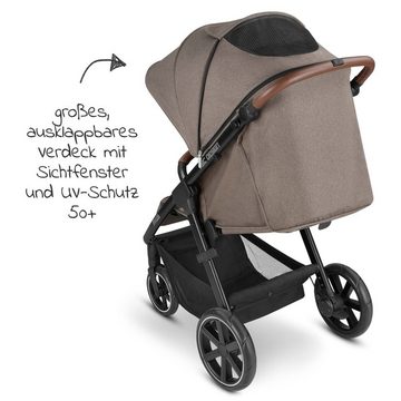 ABC Design Kinder-Buggy Avus - Fashion Edition - Nature, Sportwagen mit Einhand-Faltmechanismus, höhenverstellbarer, bis 25 kg