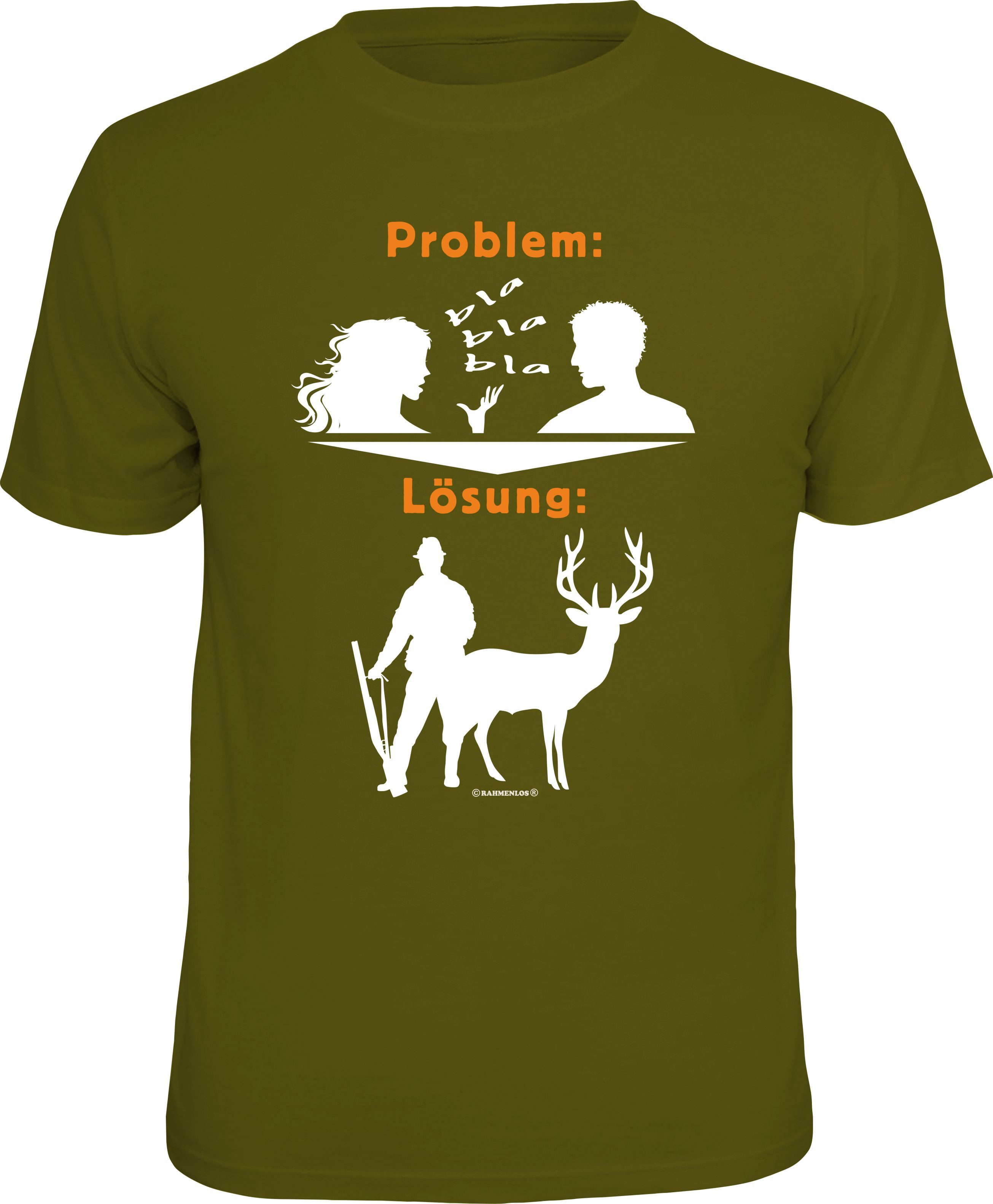 RAHMENLOS® T-Shirt für den Jäger: Problem günstig online kaufen