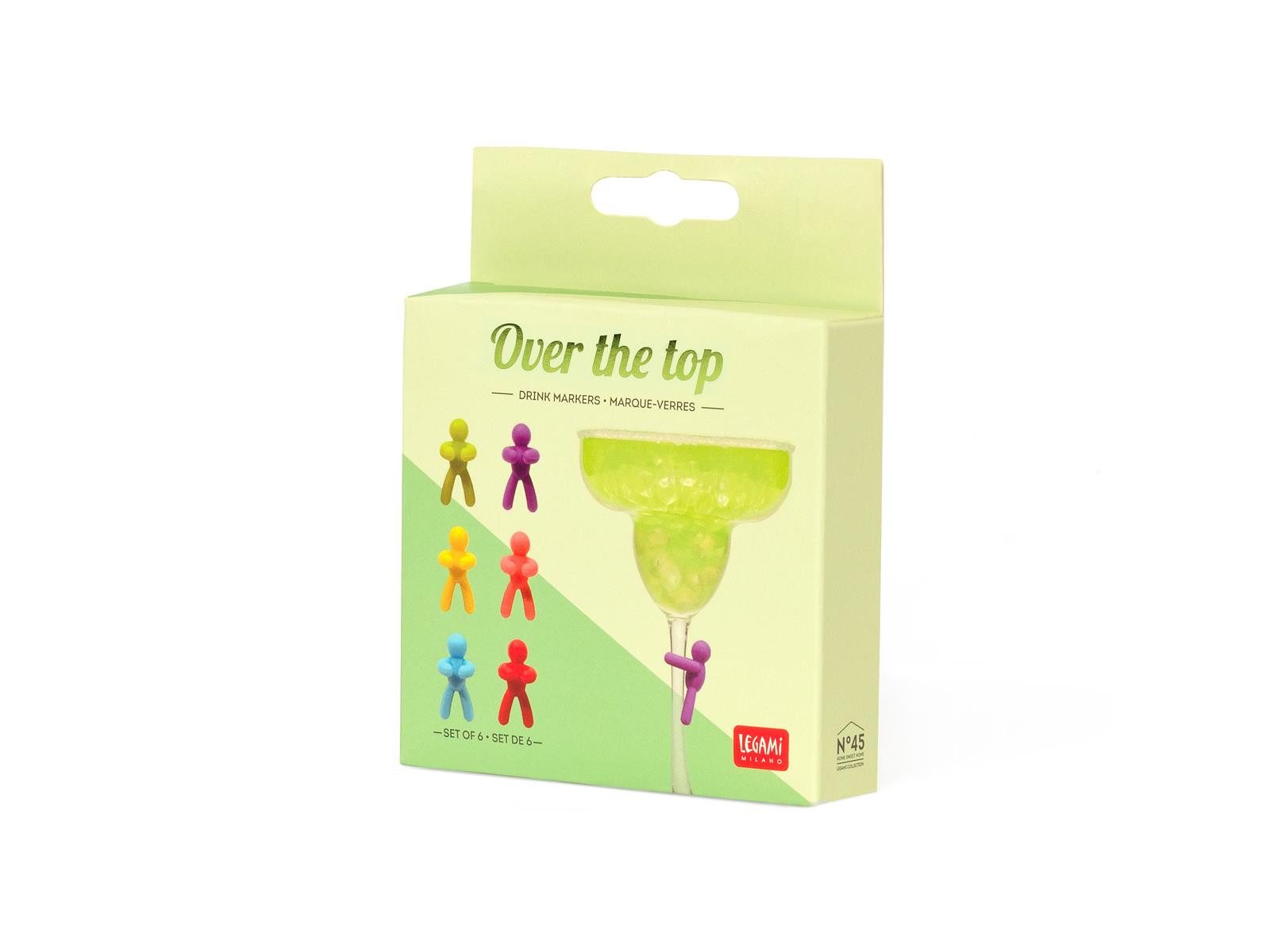 Legami Becher Legami Set mit 6 Glasmarkern Over The Top