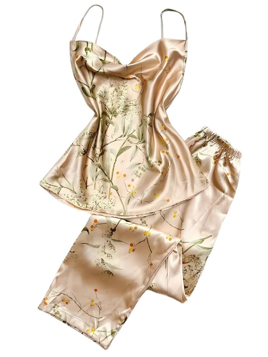 Elegant Love Capri-Pyjama Schlafanzug-Set mit elegantem günstig online kaufen