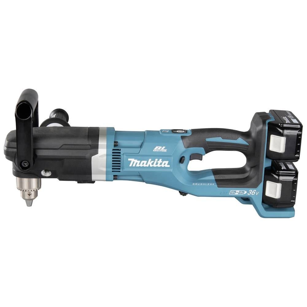 Makita Bohrmaschine Akku-Winkelbohrmaschine 2x18V (ohne Akku, ohne Ladegerät) im DDA460ZK, ohne Akku, inkl. Koffer