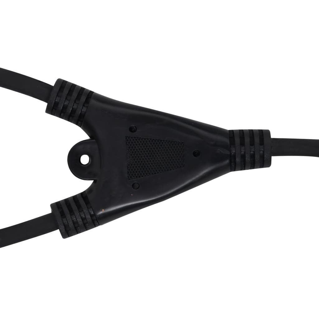 vidaXL Steckdose LED-Fluter W Handgriff mit 2x10 Warmweiß