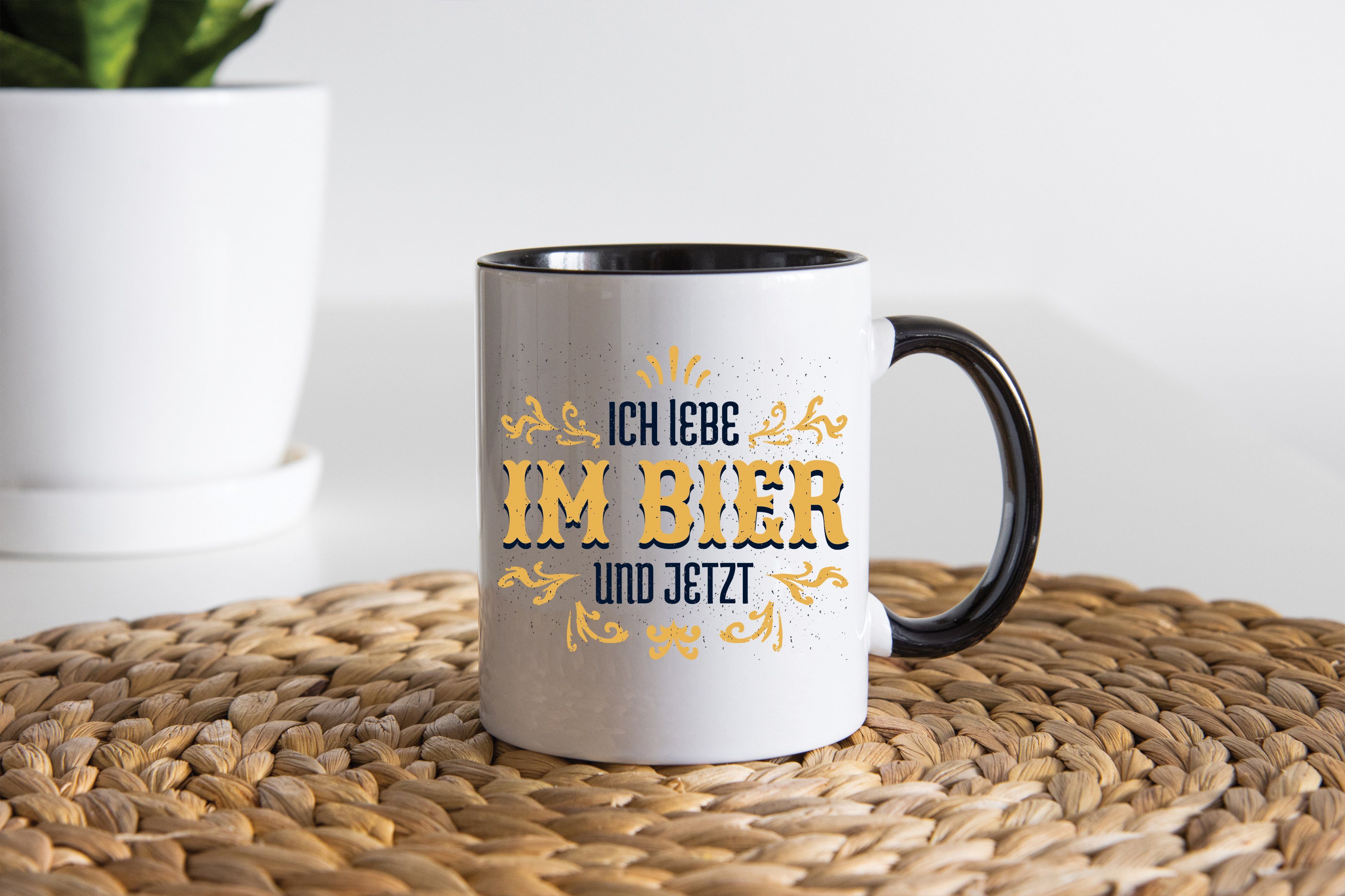 Youth Designz Tasse Im Bier lustigem Und Keramik, Kaffeetasse mit Geschenk, Print Weiß/Schwarz Jetzt