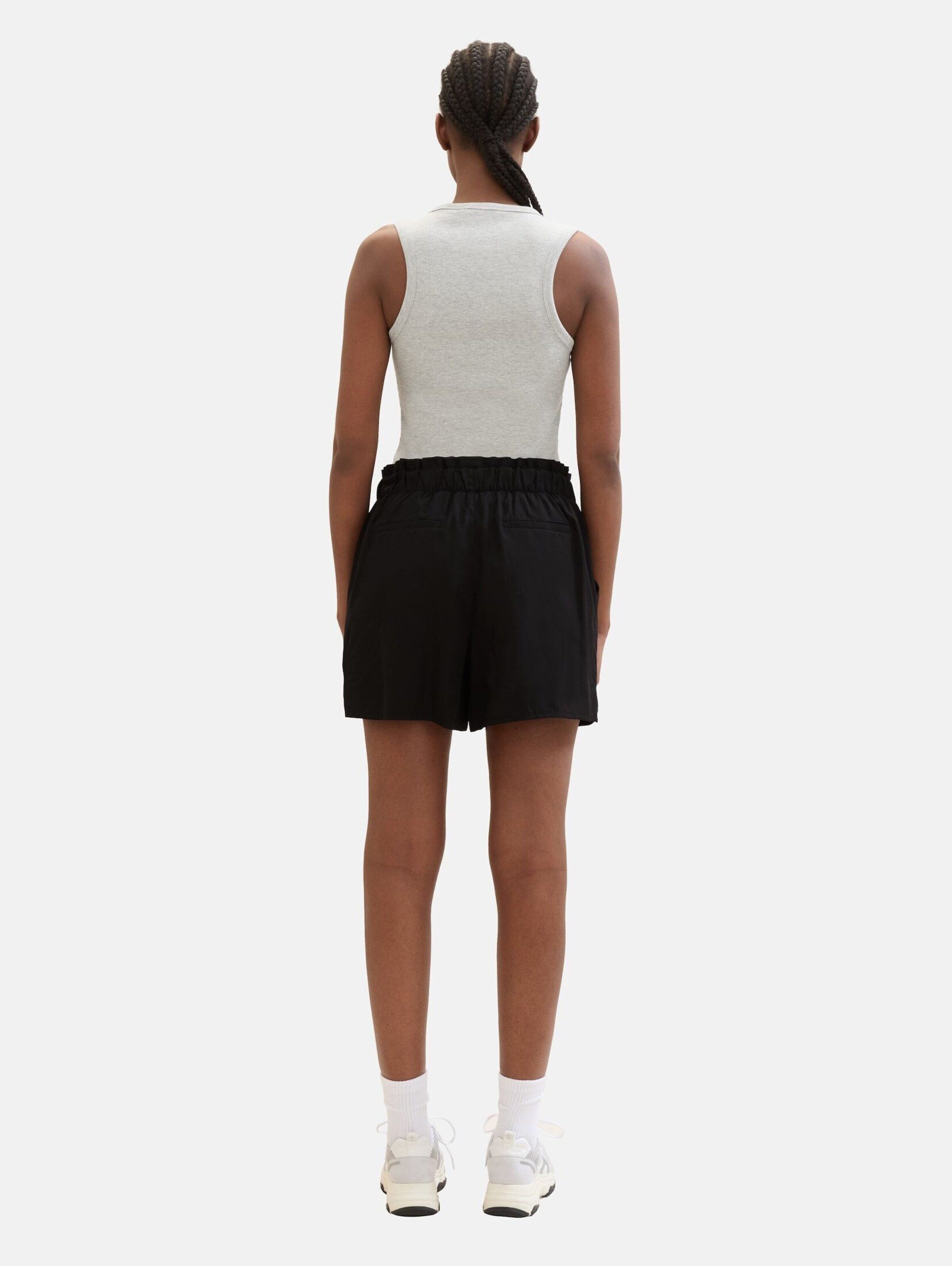 TOM TAILOR Denim Shorts (1-tlg) Drapiert/gerafft