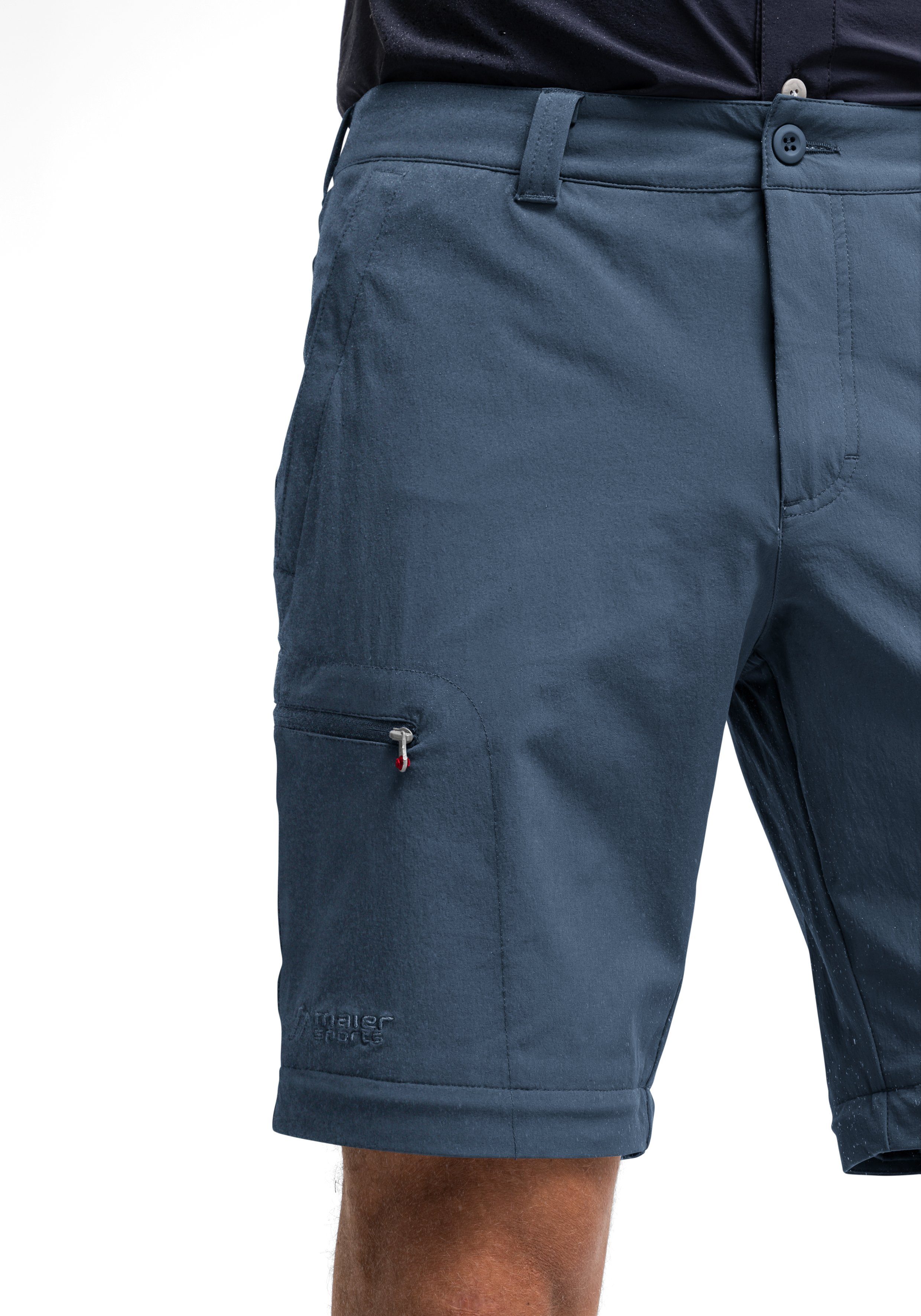 Herren Funktionshose zipp-off Tajo Maier atmungsaktive Outdoor-Hose jeansblau Wanderhose, Sports