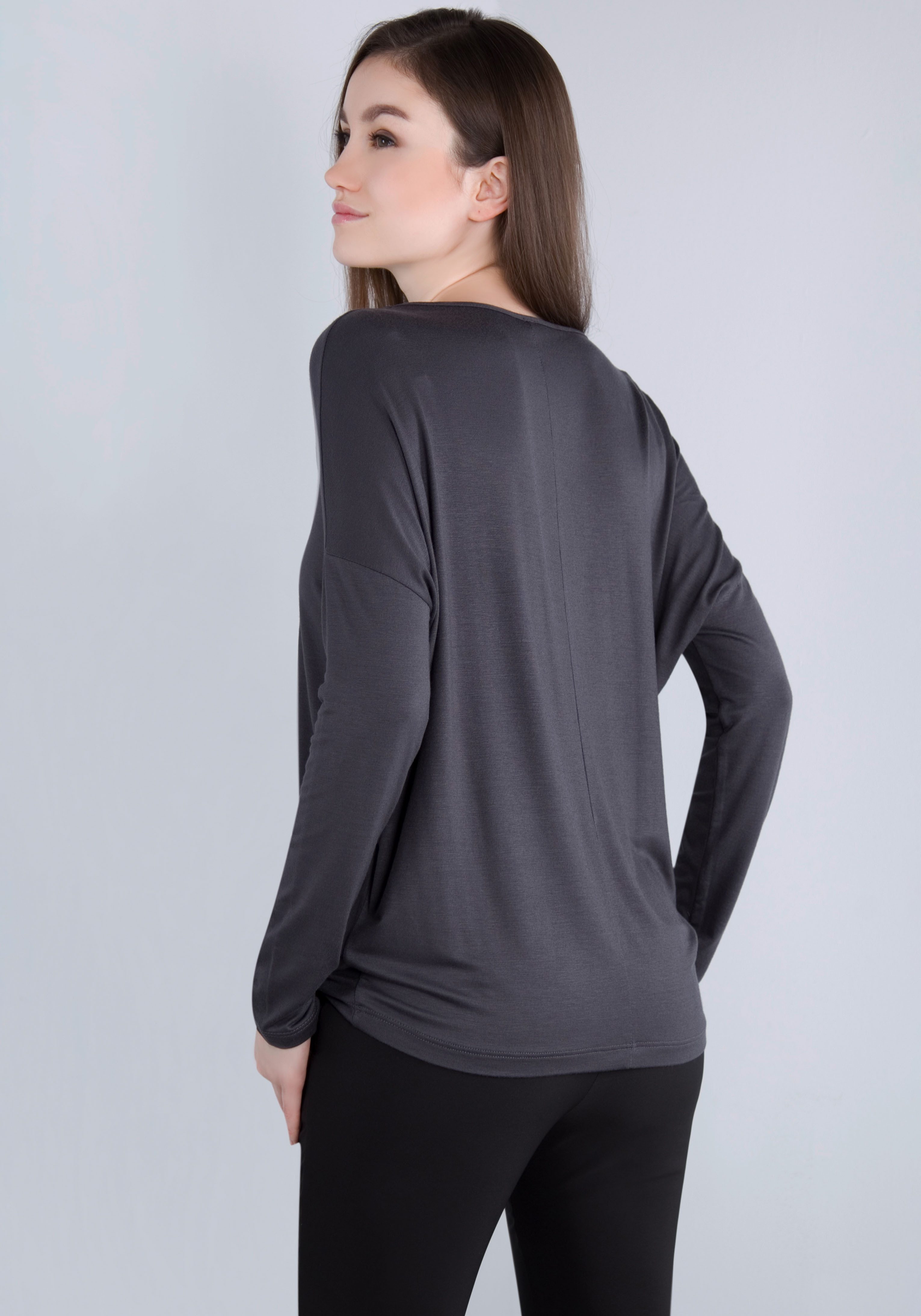 IMPERIAL Langarmshirt in lässiger "O - günstig online kaufen
